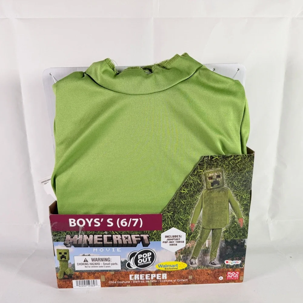 Minecraft A Movie Creeper Pop Out Costume Boys S 6/7 Disguise NWT